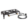 Double Burner Cast Iron Stove with Regulator Hose