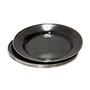 Deluxe 24-Piece Enamel Tableware Set - Black