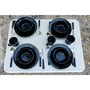 Deluxe 24-Piece Enamel Tableware Set - Black