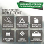 Sunset Retreat Dome Tent