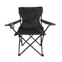 Folding Arm Chair with Dual Cup Holders