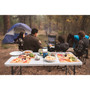 Folding Camp Table with Adjustable Legs