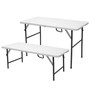 Folding Camp Table with Adjustable Legs