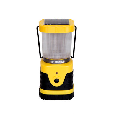 Lanterne de camping LED solaire et rechargeable de GoGreen Power,  300-Lumen, noir GG-113-30LSPOP