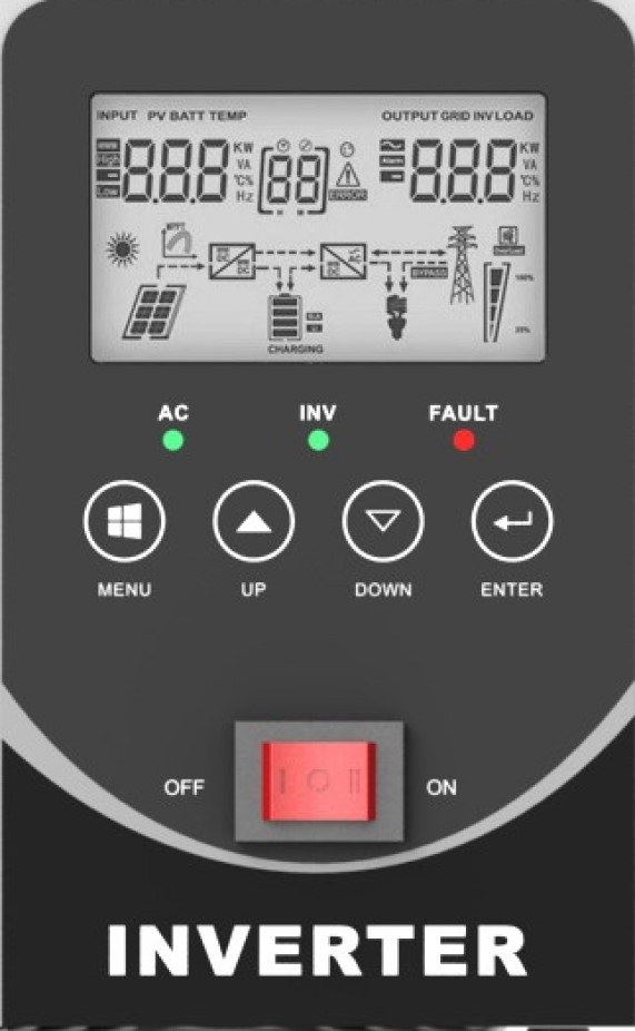 split phase 124v pure sine wave solar charger inverter, 6000w pure sine wave inverter, whole home battery backup, battery backup, pure sine wave inverter, solar inverter, inverter with solar controller, pure sine wave inverter with solar controller, battery backup with solar, inverter compatible with generator, off grid ups, RV inverter, boat inverter, home inverter