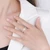 Moissanite Wedding Ring 1 Ct Halo Engagement Ring 925 Sterling Silver VVS D Color