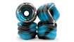 NEW Shark Wheel 60mm, 78a California Roll - Black/Blue Swirl