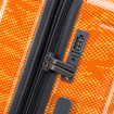 Orange Spyder Matrix 3 Piece Set Expandable Hardside Upright Suitcase with 360°  Shark  Wheels, TSA Approved Lock,