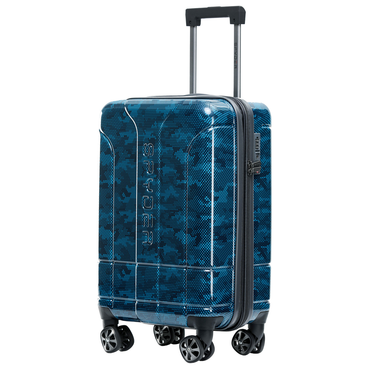 Blue Spyder Matrix 20 Inch Expandable Hardside Upright Suitcase