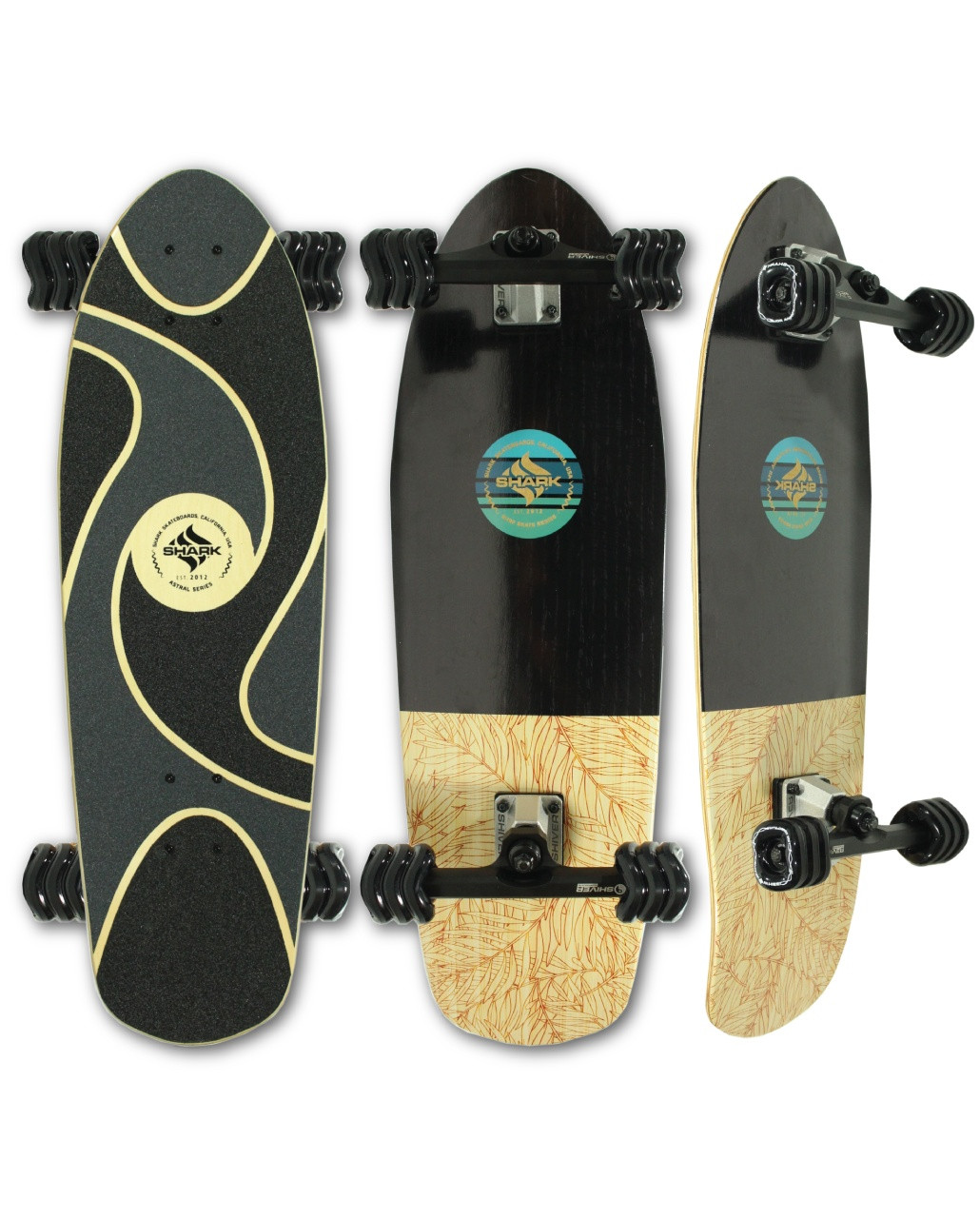 Beach Life Surfskate Skateboard - Shark Wheel