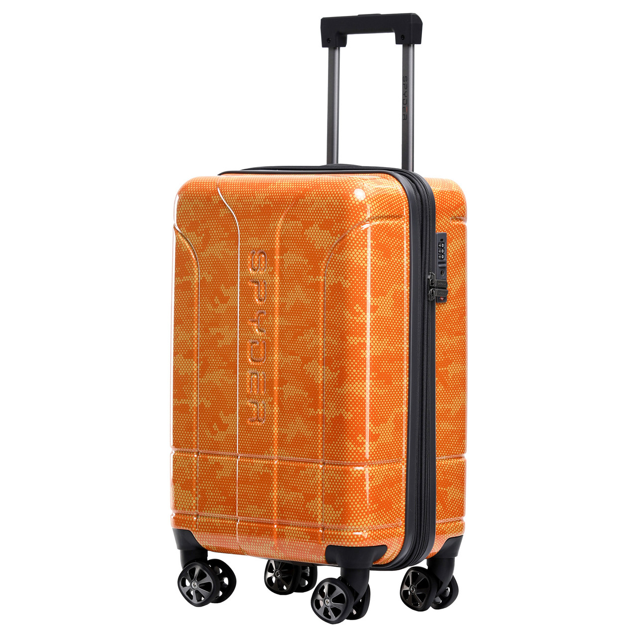 Orange Spyder Matrix 20 Inch Expandable Hardside Upright Suitcase
