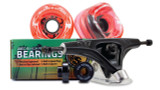 72MM BUNDLES. TRANSPARENT RED. DNA WHEELS WITH ABEC 9 BEARINGS & PRO SERIES TRUCKS