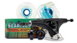 72MM BUNDLES. Clear with Blue Hub. DNA WHEELS WITH ABEC 9 BEARINGS & PRO SERIES TRUCKS