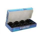 72MM Bundles. Black/Red Swirl.  DNA Wheels with Abec 9 Bearings & Pro Series Trucks