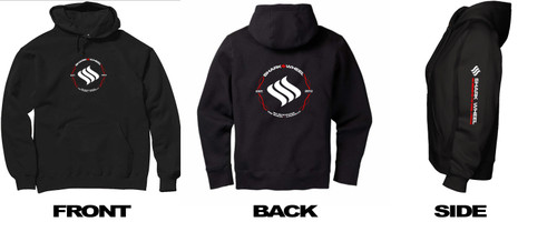 Shark Hoodie Black Large 2