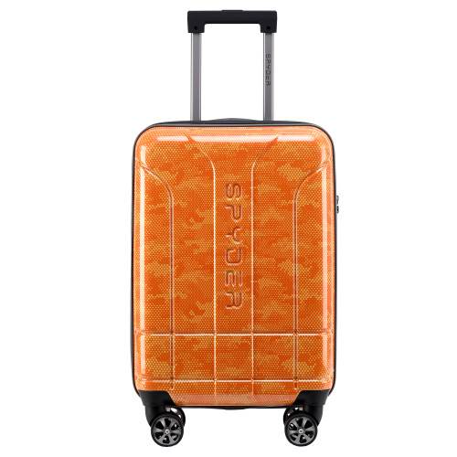Orange Spyder Matrix 20 Inch Expandable Hardside Upright Suitcase with 360°  Shark Wheels, TSA Approved Lock
