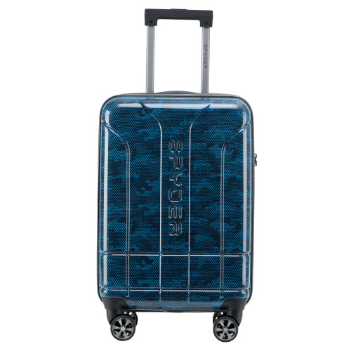 Blue Spyder Matrix 20 Inch Expandable Hardside Upright Suitcase with 360°  Shark Wheels, TSA Approved Lock