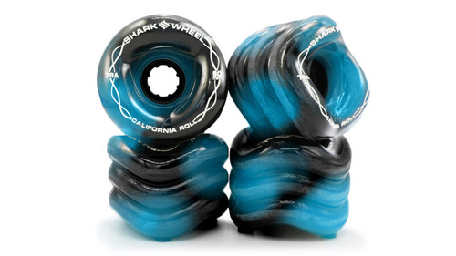 60mm, 78a Black Blue Swirl blem