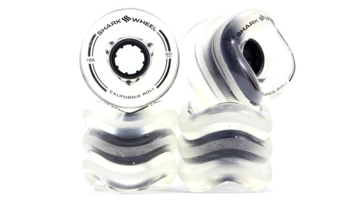 Roues De Skateboard Shark Wheel 60 Mm, Dureté 80a - Rouge Transparent - Neuf