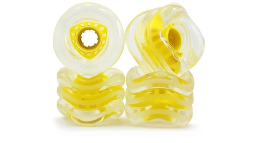 Shark Wheel 72MM, 78A DNA - Clear with Yellow Hub