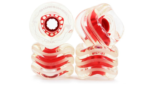 14☆新品 未開封☆ シャークウィール 72mm 78a クリアレッド 72mm, 78a Black Red Swirl blem - Shark Wheel