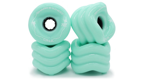 Shark Wheel Longboard-Räder 72mm 78a - All-Terrain Cruising Wheels Set (4 Stück)