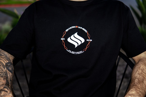 Shark T-Shirt Short Sleeve Black Medium 2
