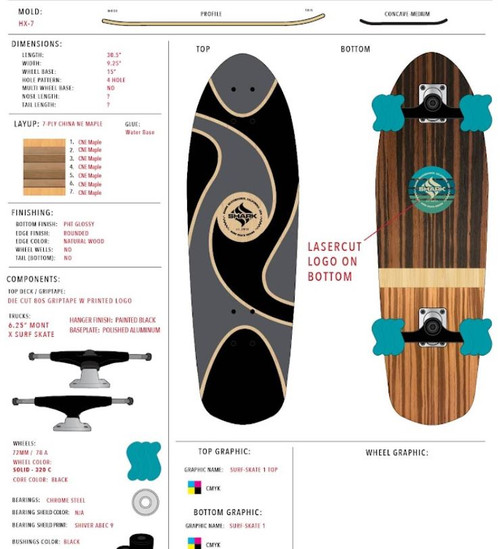 Carve Life Surfskate Skateboard Specs 2