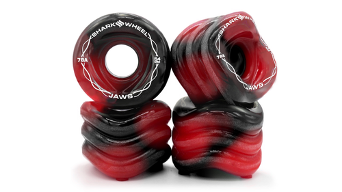 NEW Shark Wheel 54mm, 78a Jaws - Black and Red Swirl
