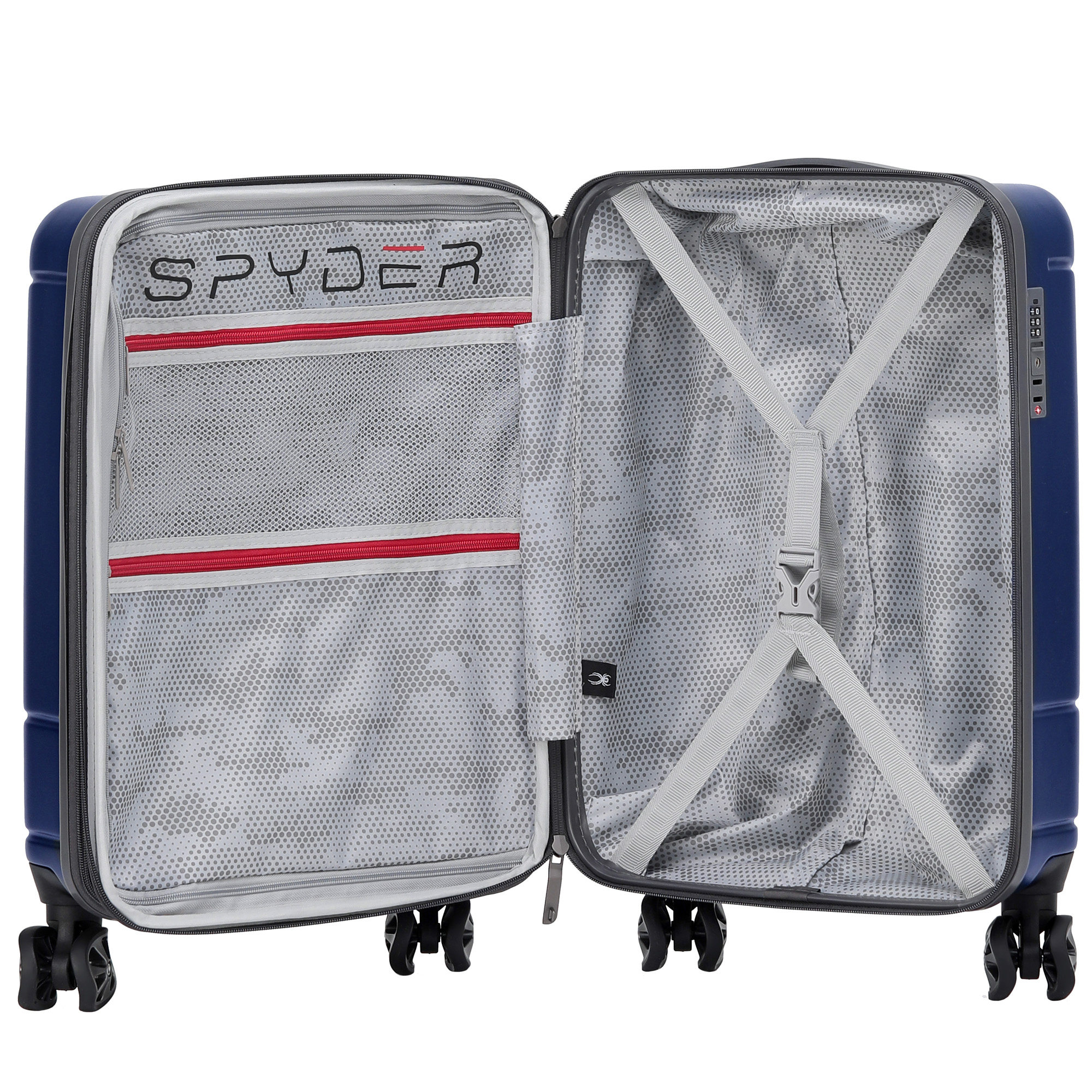 Navy Spyder Carve 20 Inch Expandable Hardside Upright Suitcase