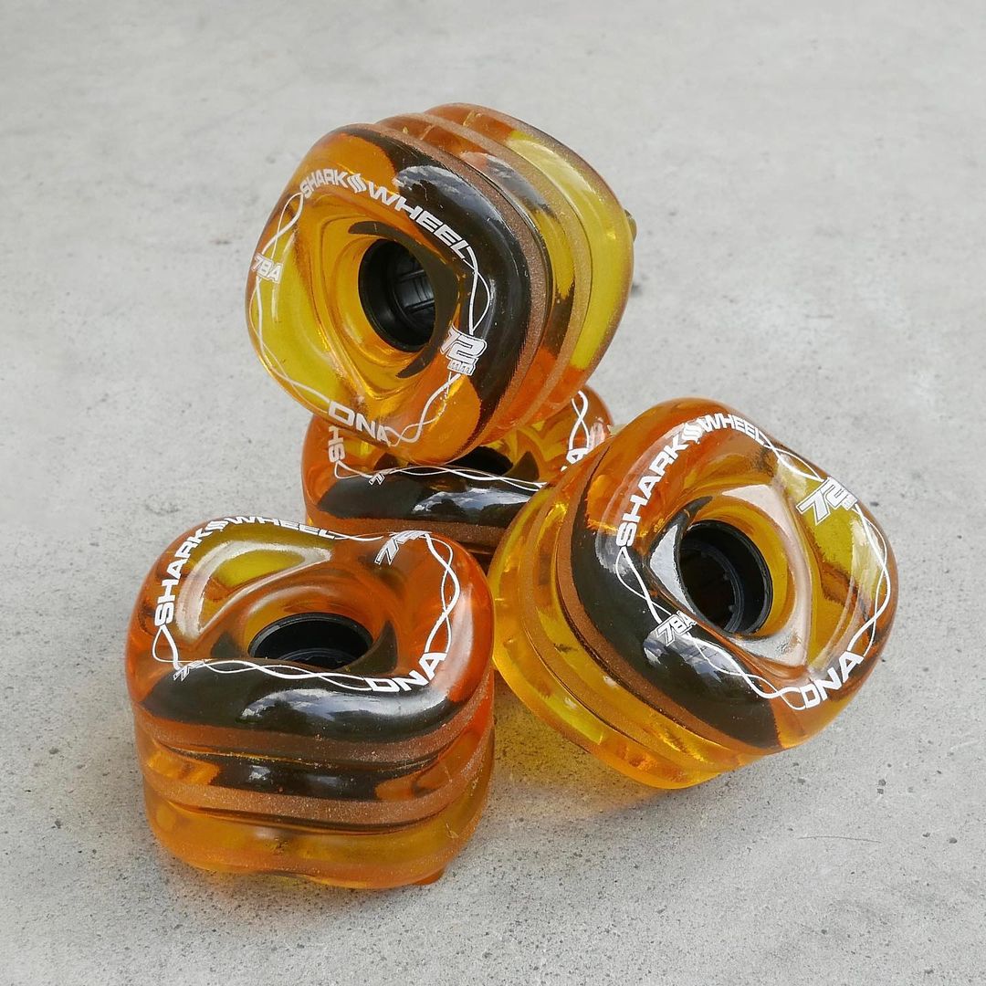 Shark Wheel 72mm 78a, Longboard Cruising Wheels, DNA Formula, Set