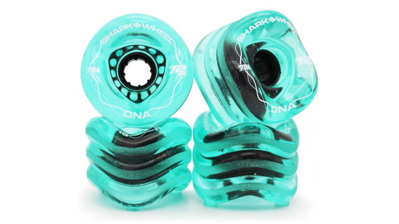 Shark Wheel 72MM, 78A DNA - Transparent Emerald