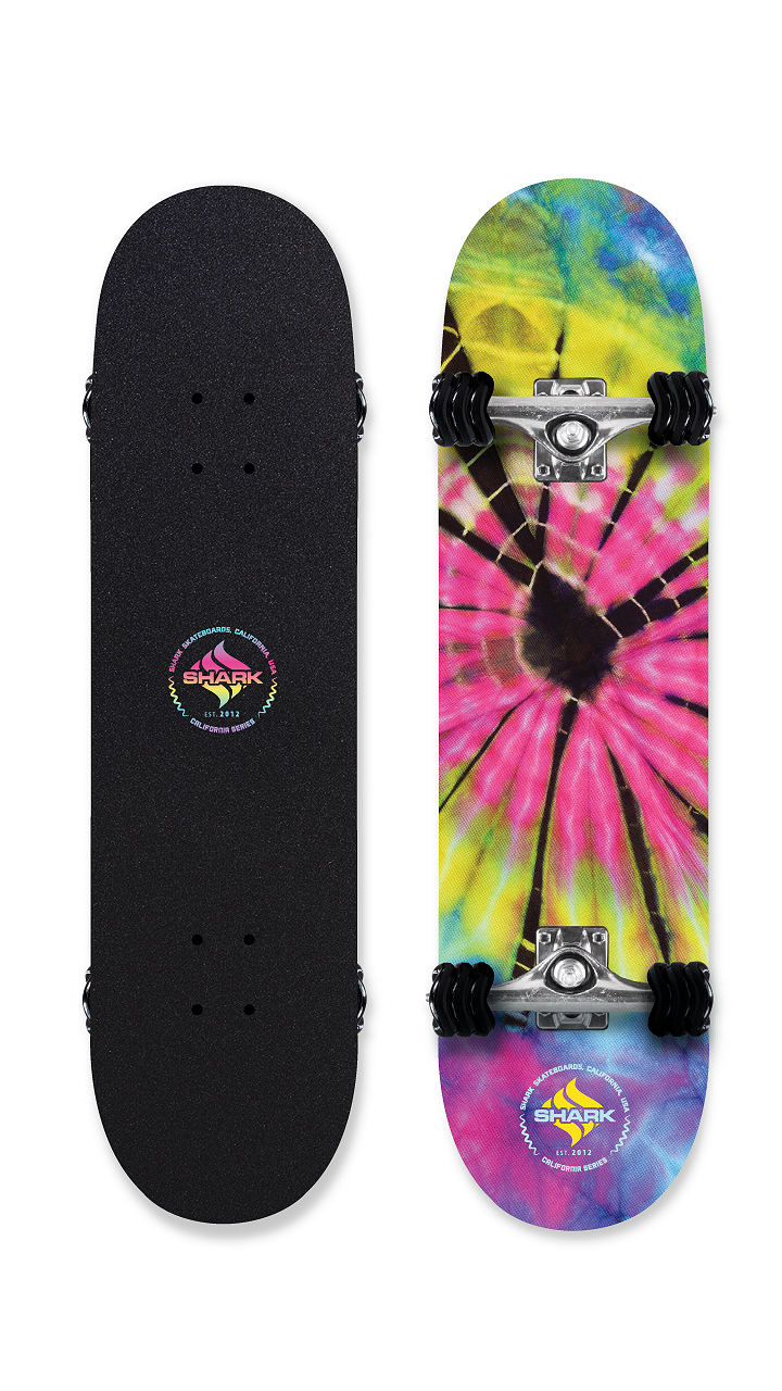 Tie Dye Street Skateboard Complete