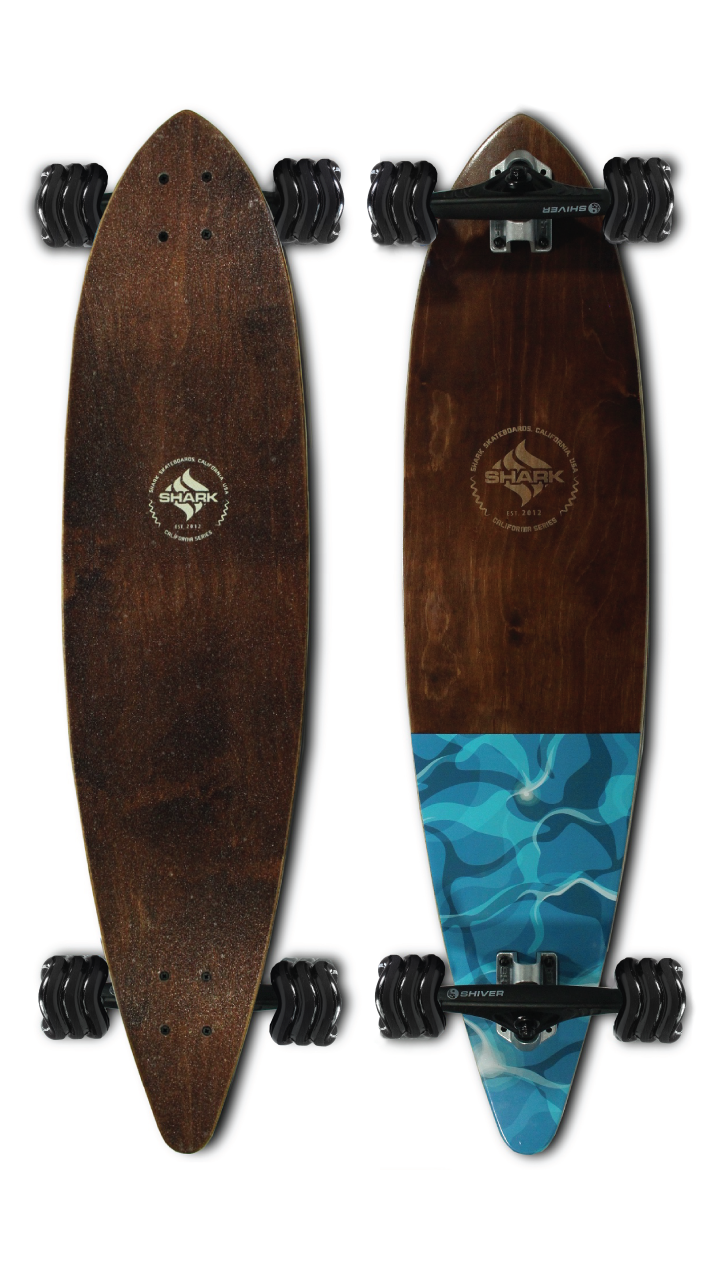 Shark Wheel Water Flow Longboard - Thumbnail 3
