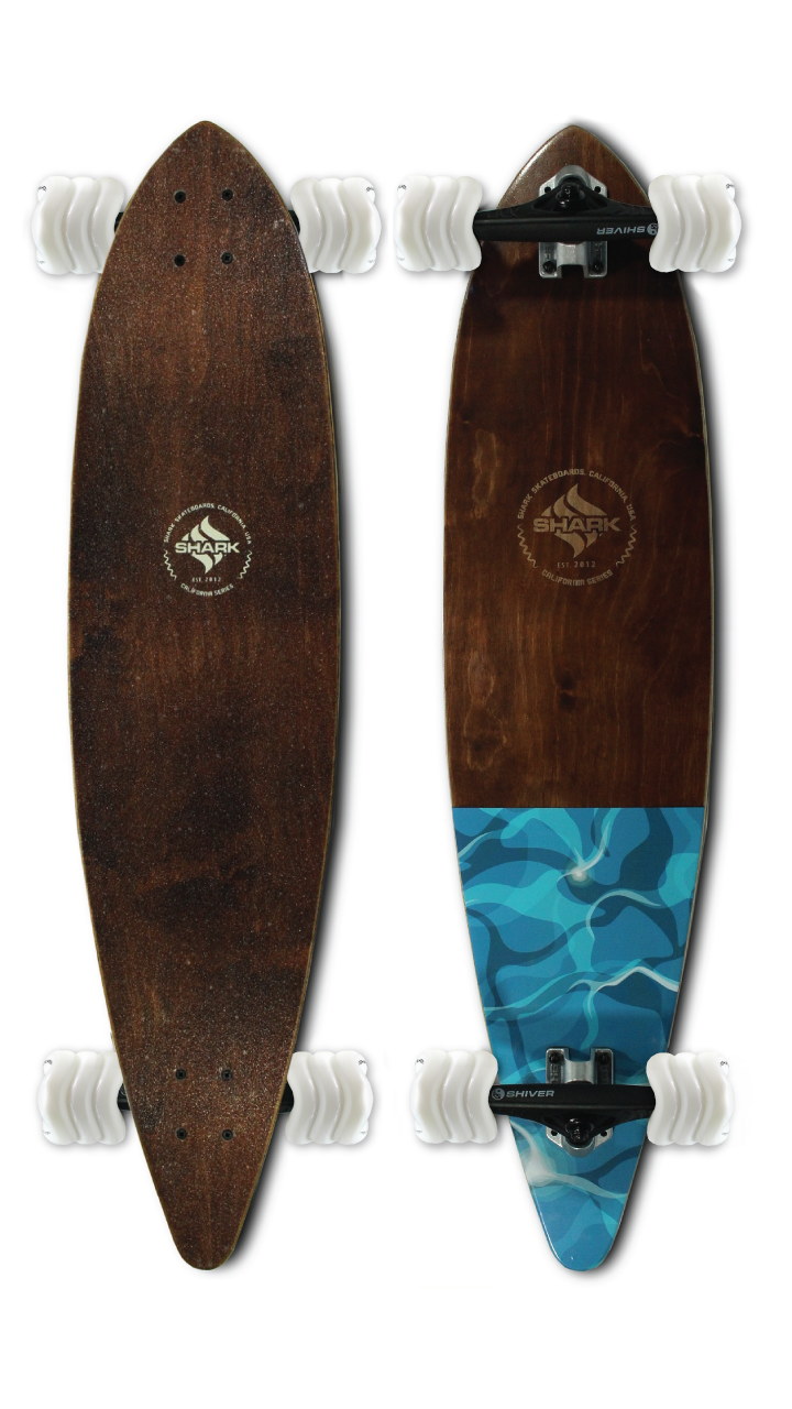 Shark Wheel Water Flow Longboard - Thumbnail 2