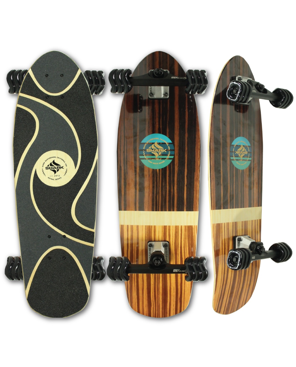 Carve Life Surfskate Skateboard - Shark Wheel