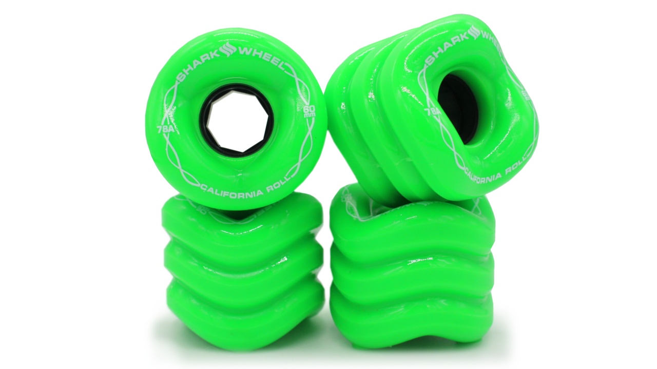 Shark Wheel 60mm, 78a Gecko Green California Roll