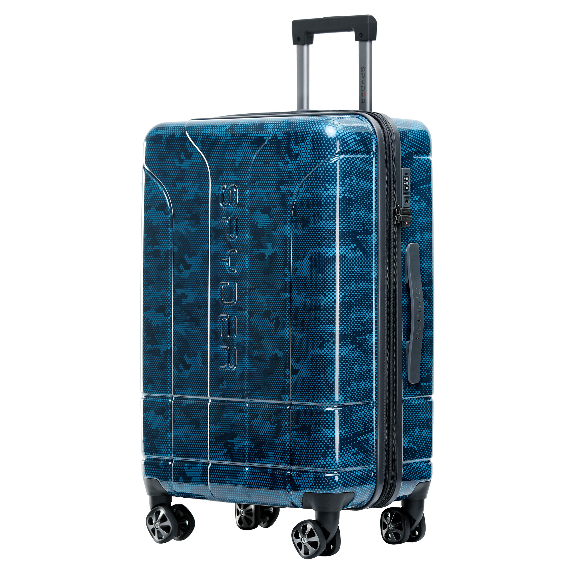 Blue Spyder Matrix 25 Inch Expandable Hardside Upright Suitcase