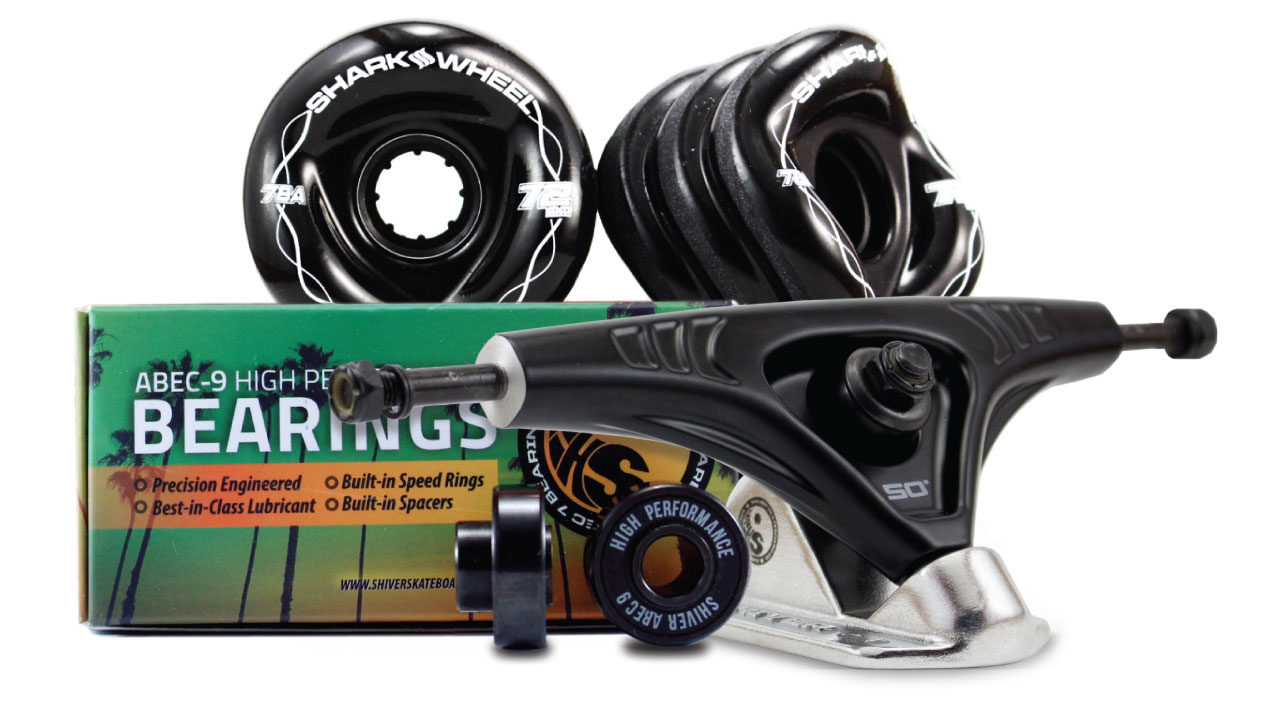 Trucks bearings shark wheels