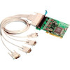 UC-265 Brainboxes 4 Port RS232 PCI Serial Port Card DB25 Universal PCI 4 x DB-25 Male RS-232 Serial Via Cable Plug-in Card