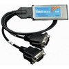 VX-034 Brainboxes Multiport Serial Adapter ExpressCard 2 x DB-9 Male RS-422/485 Serial Via Cable Plug-in Module