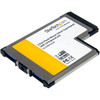 ECUSB3S254F StarTech 2-Port SuperSpeed USB 3.0 Flush Mount ExpressCard Adapter