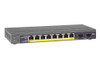 47148V Netgear Prosafe 8-Ports Gigabit Poe Smart Switch 2gb Fiber (Refurbished)