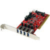 PCIUSB3S4 StarTech 4 Port PCI SuperSpeed USB 3.0 Adapter Card