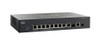 SRW2008MP-K9-JP Cisco SRW2008 8-Ports 10/1000Mbps 2 x Combo mini-GBIC Port Gigabit Managed Switch (Refurbished)