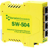 SW-504-X100M Brainboxes SW-504 Industrial Unmanaged Ethernet Switch 4 Ports 4 Network Twisted Pair 2 Layer Supported Rail-mountable  (Refurbished)
