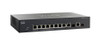 SRW2008MP-K9-AU Cisco SRW2008 8-Ports 10/1000Mbps 2 x Combo mini-GBIC Port Gigabit Managed Switch (Refurbished)