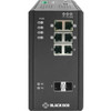 LIE1082A Black Box 6-Ports 10/100/1000Base-T RJ-45 PoE+ Manageable Layer2 Wall-mountable DINRail-mountable Industrial Gigabit Ethernet Extreme Temperature