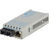 1102D-0-01 miConverter PoE/PD 10/100 Ethernet Fiber Media Converter RJ45 SC Multimode 5km 1 x 10/100BASE-TX, 1 x 100BASE-FX, US AC & PoE Powered,