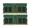 Kingston 16GB Kit (2 X 8GB) PC5-38400 DDR5-4800MHz non-ECC Unbuffered CL40 262-Pin SoDIMM 1.1V Single Rank Memory